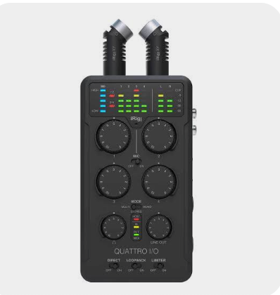 INTERFAZ DE GRABACIÓN Y MEZCLADOR IRIG PRO QUATTRO IO DELUXE - IK MULTIMEDIA