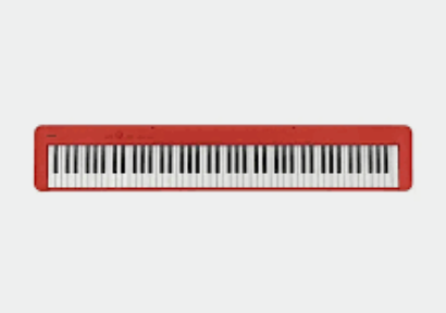 CASIO CDP-S160BKC2 PIANO PORTÁTIL DE 88 TECLAS PESADAS CON PEDAL DE SOSTENIMIENTO ROJO